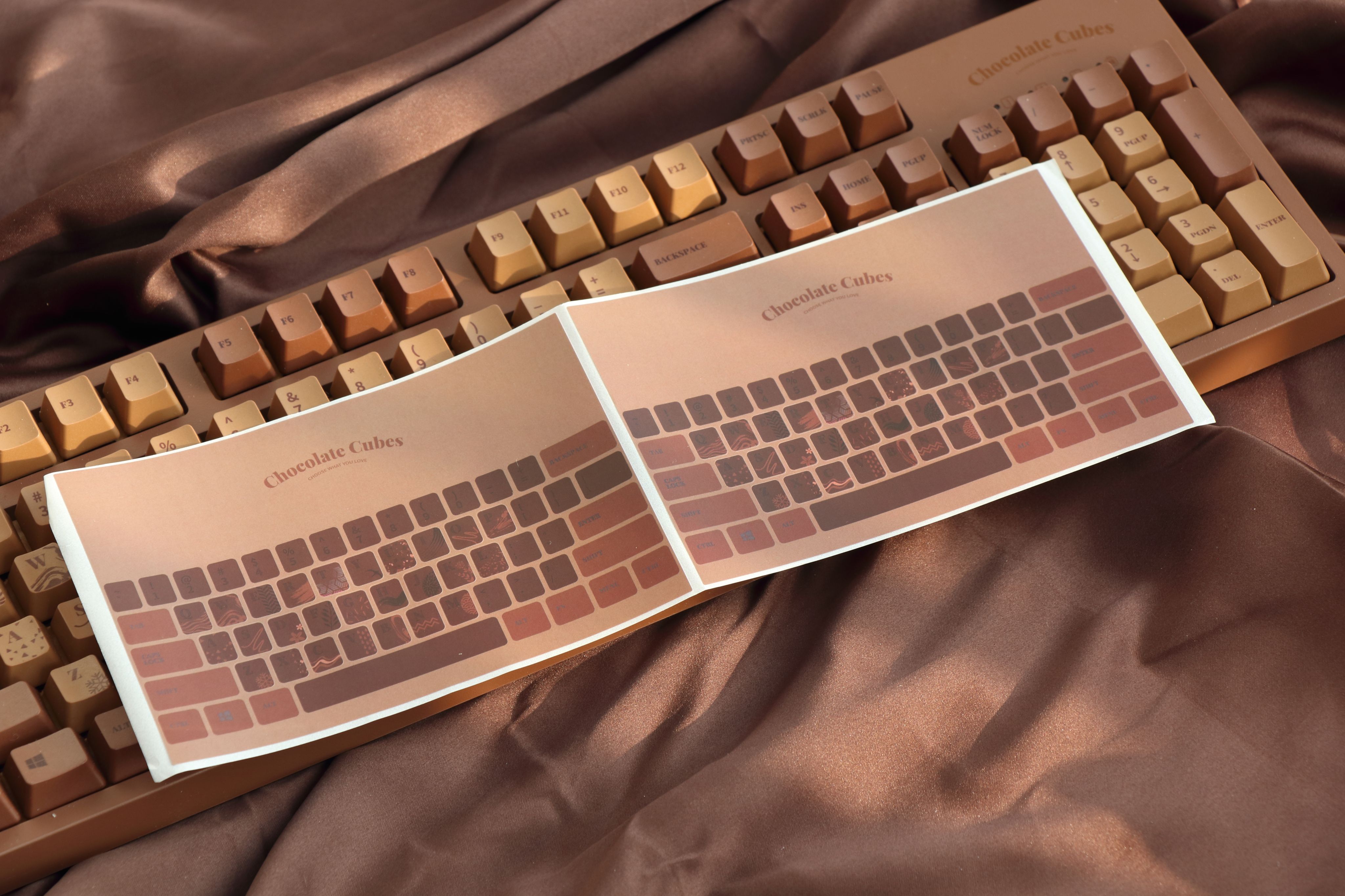 黑爵巧克力方块机械键盘,饿了就吃巧克力