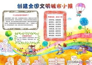 创建文明城市做文明少年手抄报词,创建文明城市做文明小学生手抄报