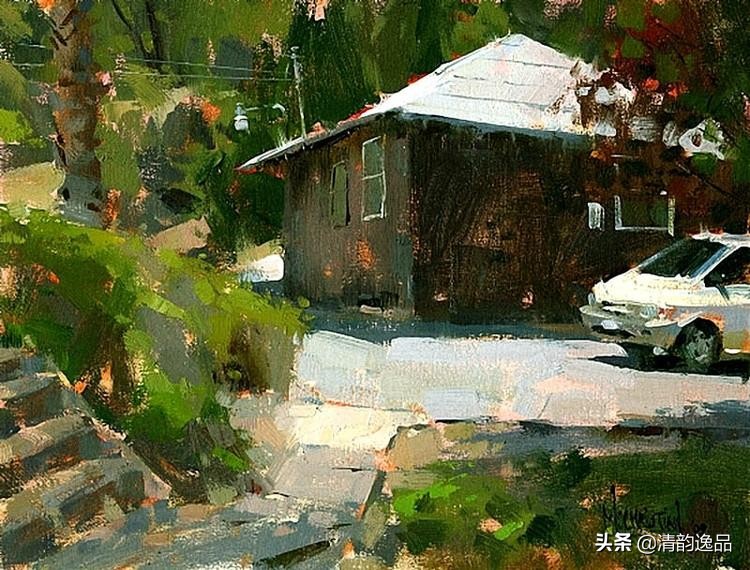 美国艺术家乔biwler油画作品赏析,丽莎印象派油画欣赏