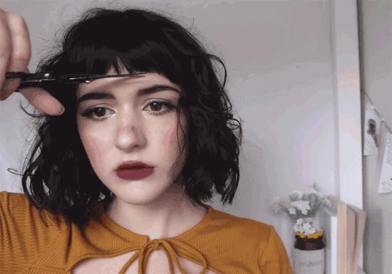 刘海怎么剪下去,刘海如何剪得快