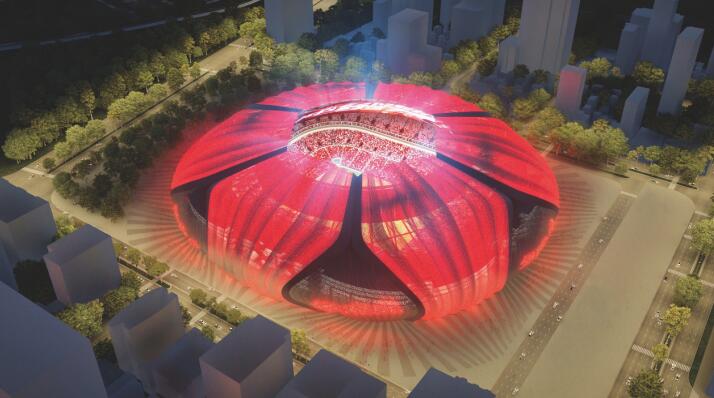 恒大新球场布局,恒大新球场建设过程