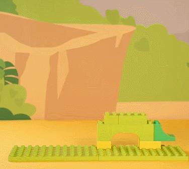 乐高大颗粒作品3-4岁课程讲解,乐高大颗粒4-5岁探索作品教程