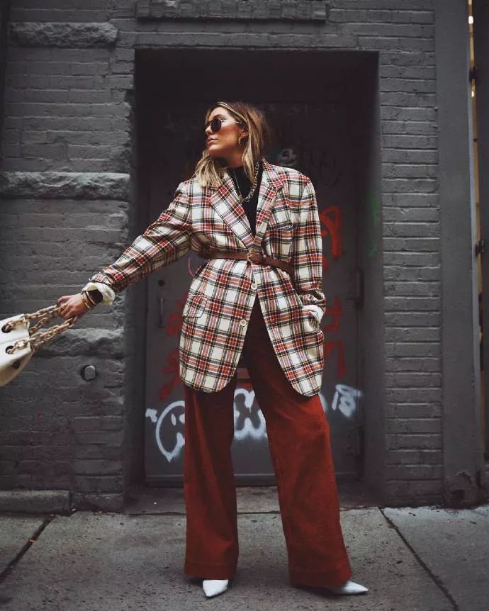 永不淘汰的格纹元素,格纹重塑经典复古摩登风强烈来袭