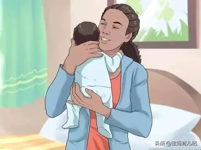 新生儿拍嗝技巧月嫂转三圈,给新生儿拍嗝力度