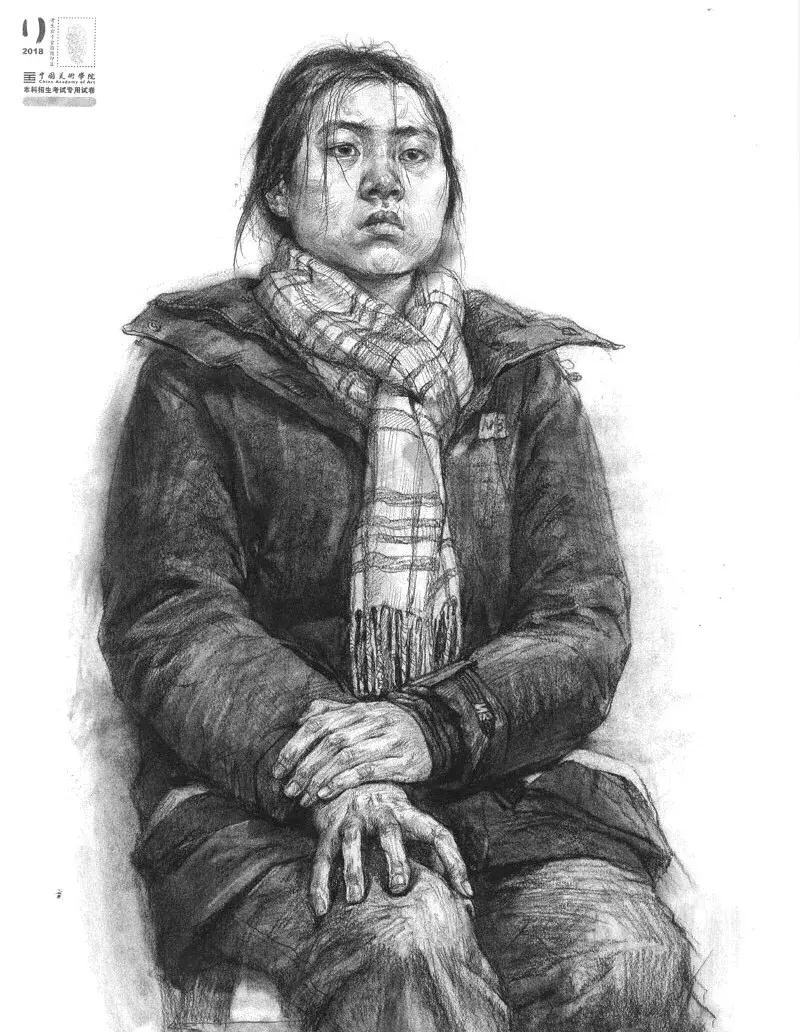 2018年国美色彩高分卷,国美素描高分