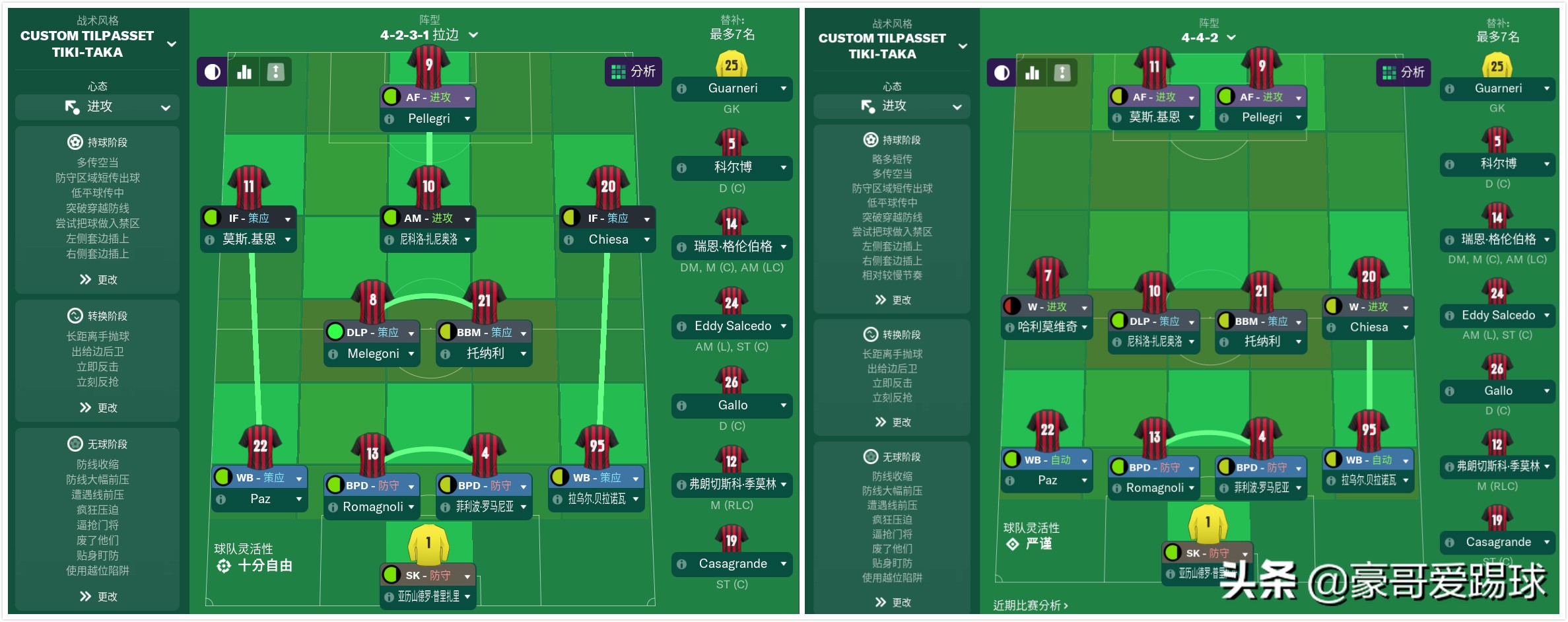 fm2019国际米兰开档,fm2019米兰战术