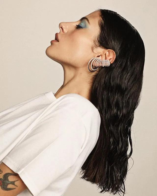 欧阳娜娜耳环,无耳洞耳钉欧阳娜娜