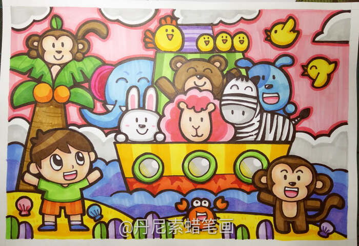 8-12岁儿童绘画范画,简单又好画的儿童画大全