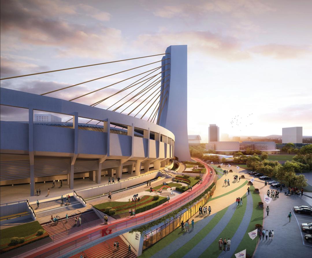 杭州市黄龙体育中心跑道,浙江黄龙体育中心空中跑道