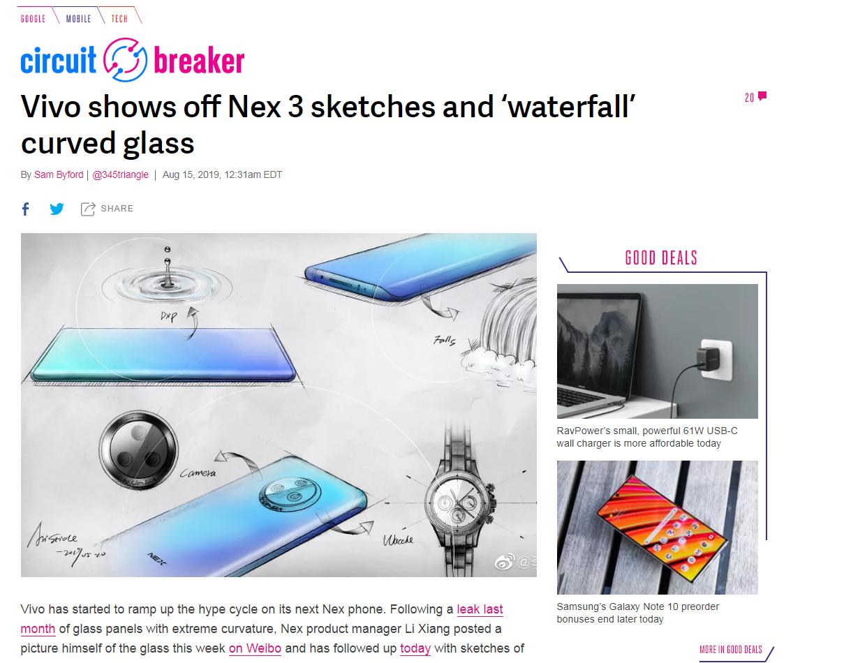 浅析vivoNEX3，为什么能让老外赞不绝口？除了瀑布屏还有啥？