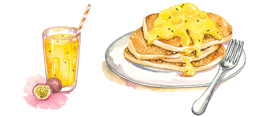 吃货插画师的美食日志，水彩食物插画：精美的手账学习素材