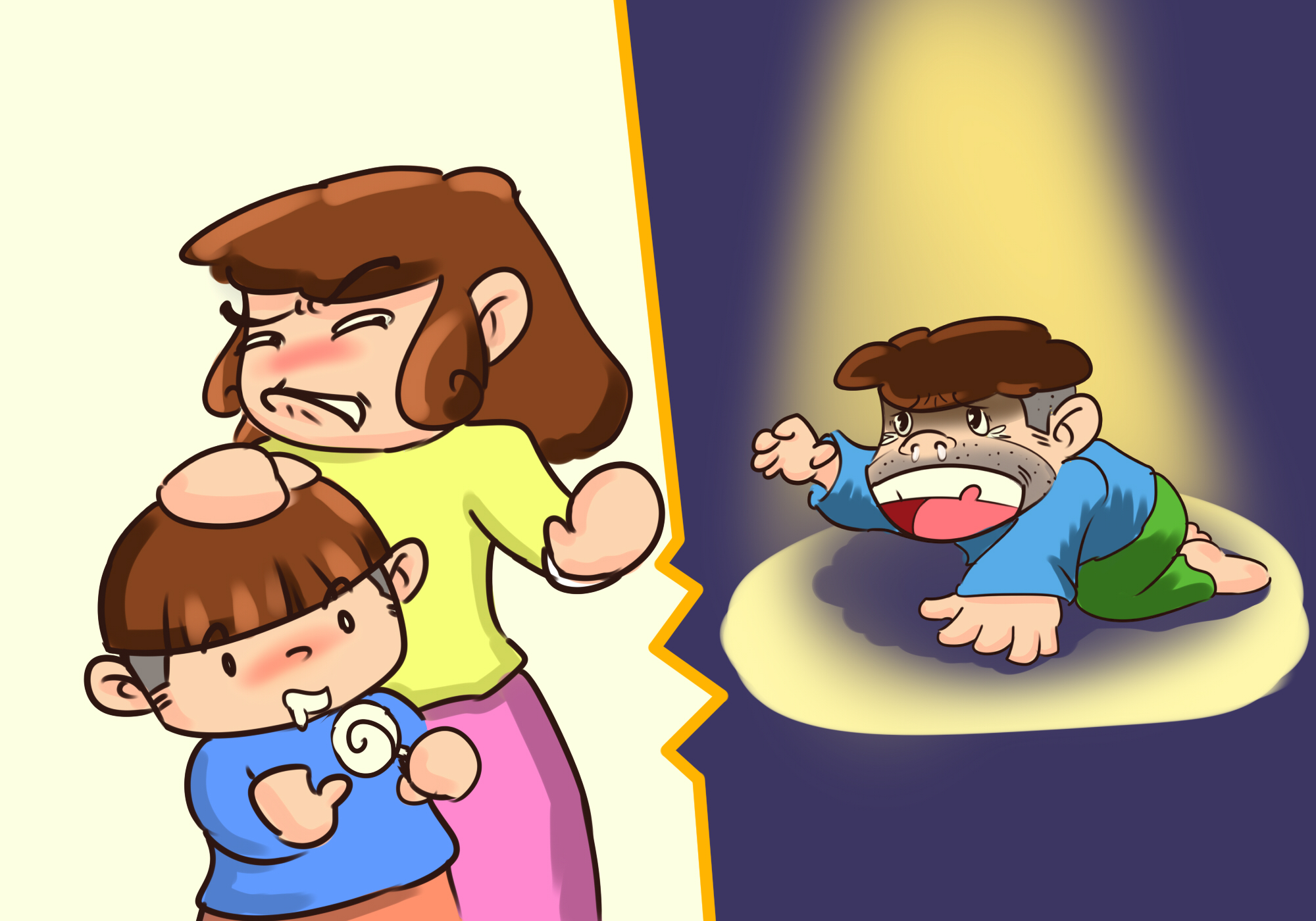 二宝出生前大宝性格大变,二宝出生大宝行为倒退