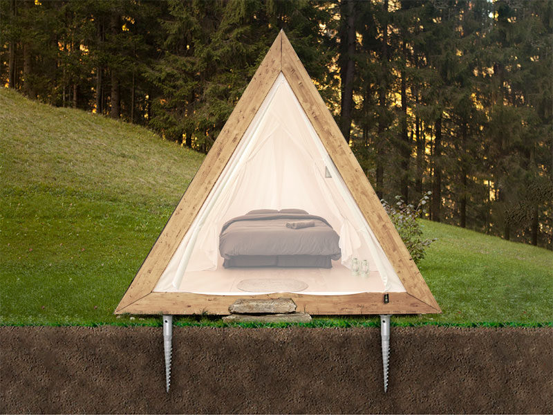 移动的帐篷木屋,可移动装配式木屋