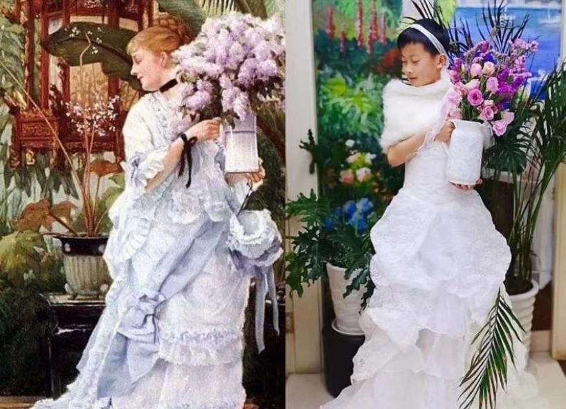 适合小学生模仿的世界名画原图,学生模仿的世界名画100幅人物