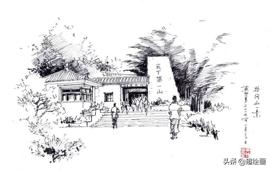 十大顶级钢笔画速写,钢笔速写100幅图片