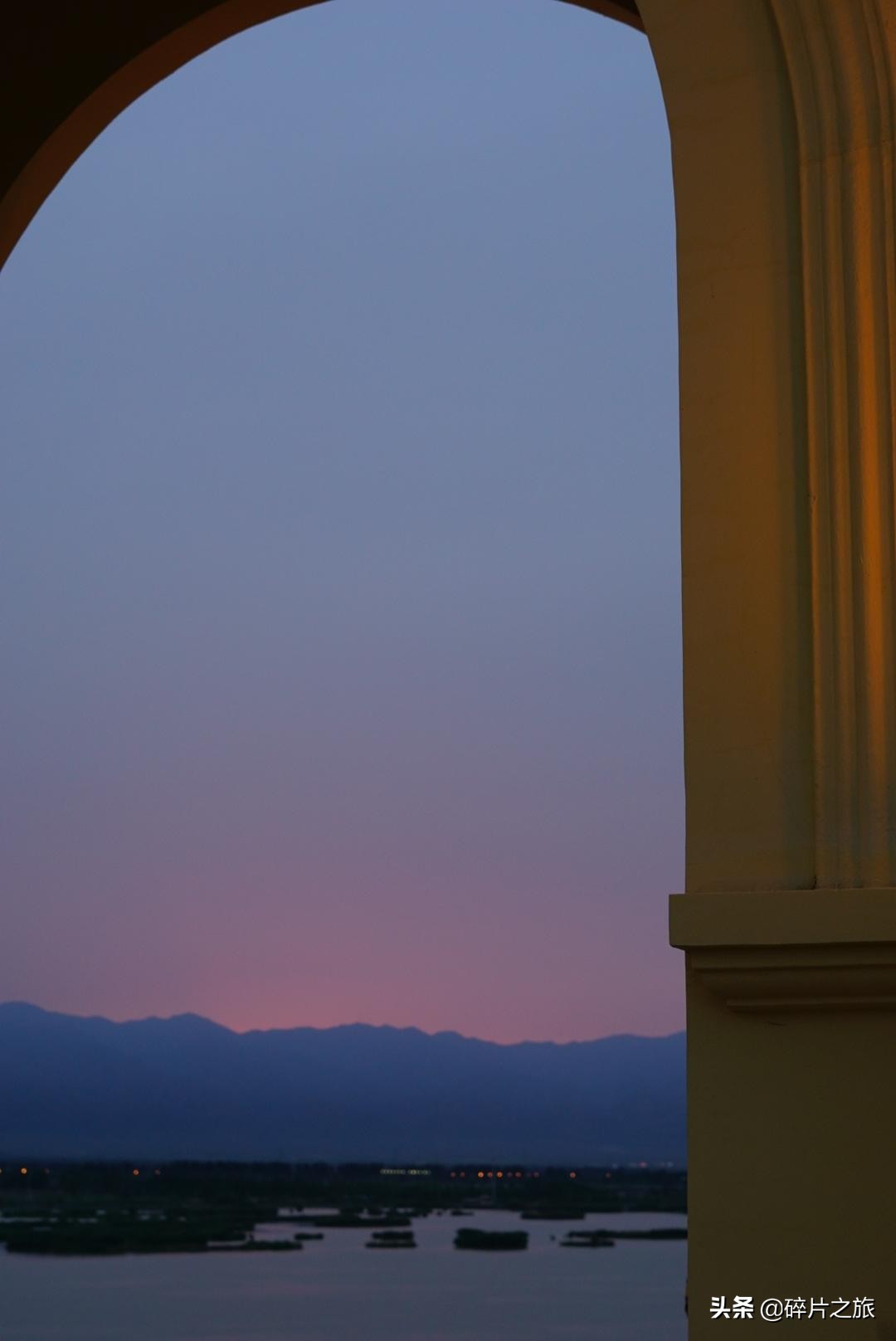 银川看日落最好的地方,银川览山公园落日