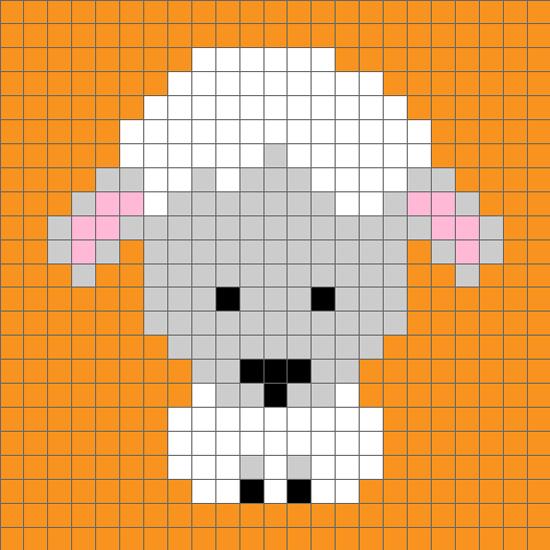 钩针钩的十二生肖图解,十二生肖钩针图解