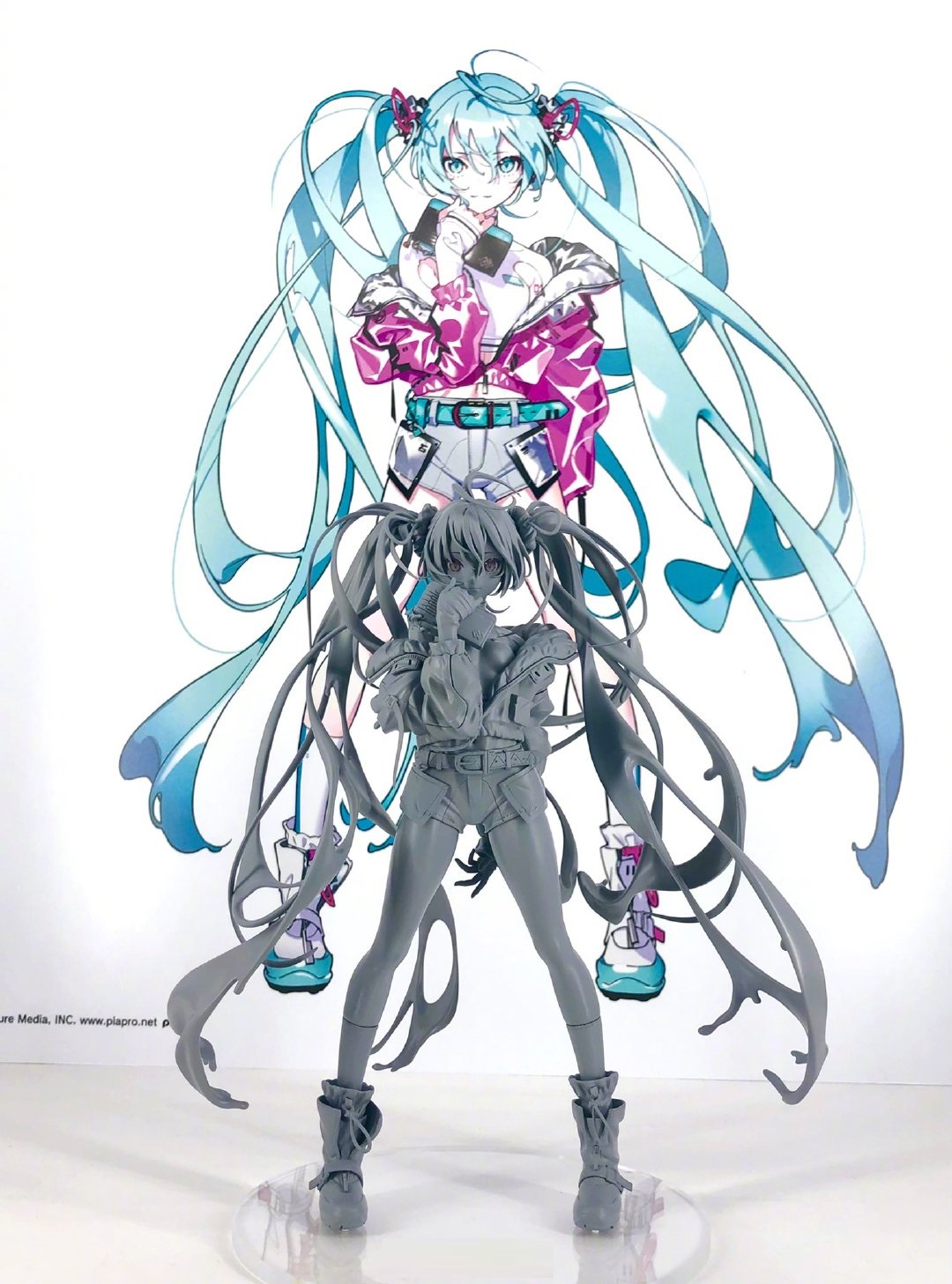 米山舞初音插画整张临摹,初音手办珍藏版