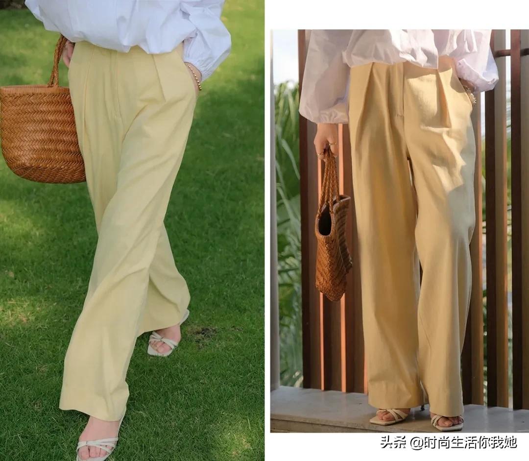 小个子穿搭145-150高腰裤子,小个子穿搭150高腰上衣