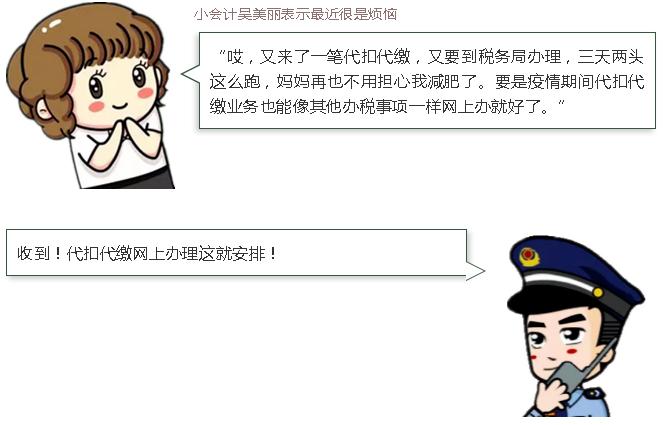 柜台办理非税收代扣代缴,非接触式办税的服务项目