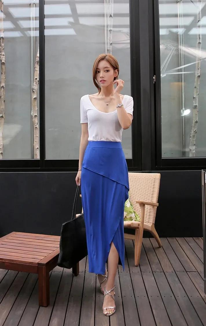 孙允珠露肩长裙,孙允珠夏日长裙