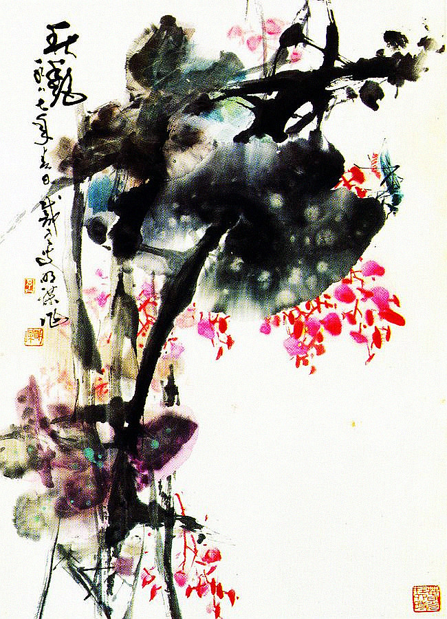 陈明谋国画作品欣赏,繁中手绘