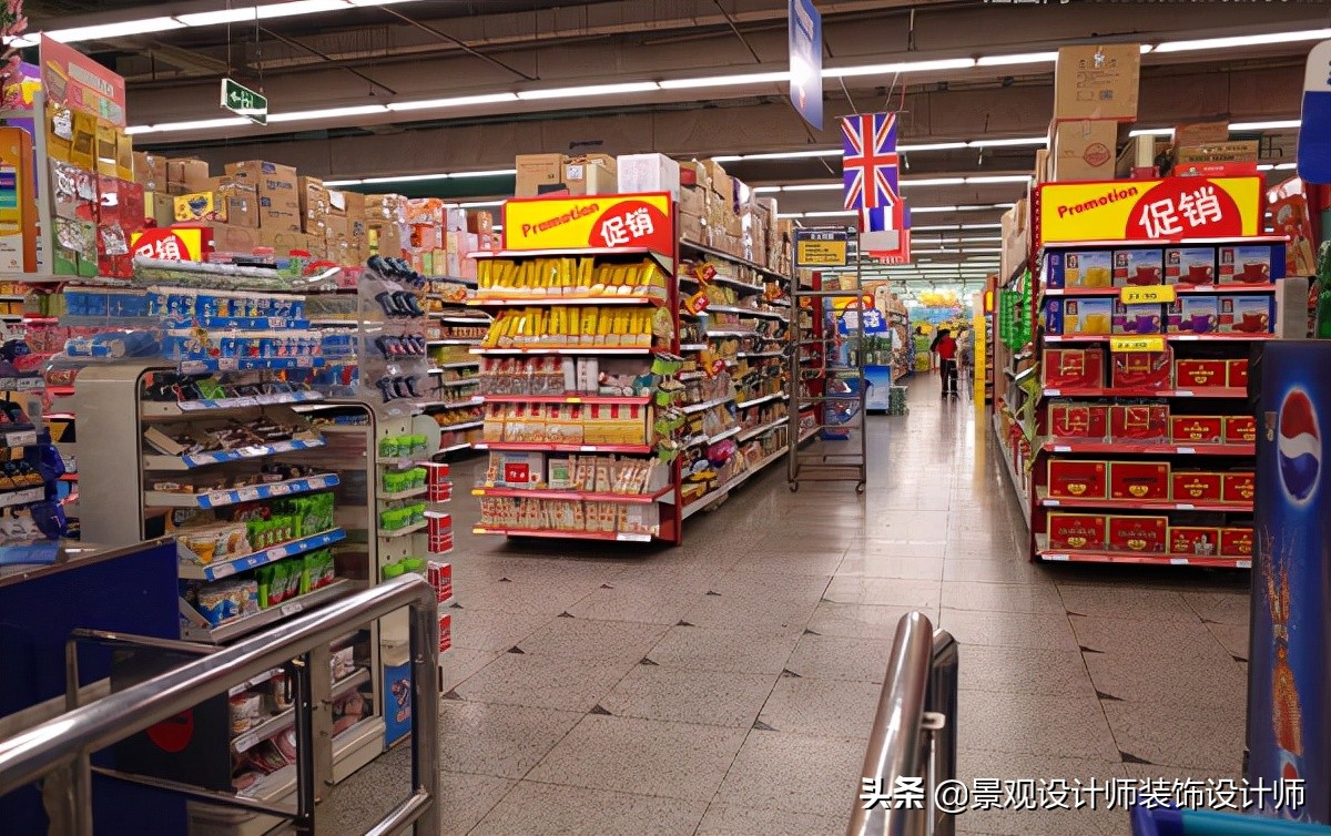 商场店铺设计案例图纸,超市设计图解大全