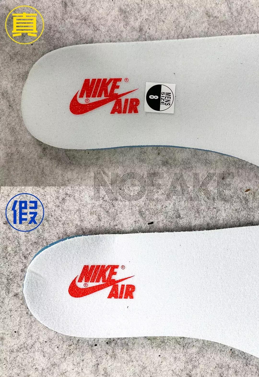 aj1小倒钩一秒分辨真假,aj1小倒钩真假对比