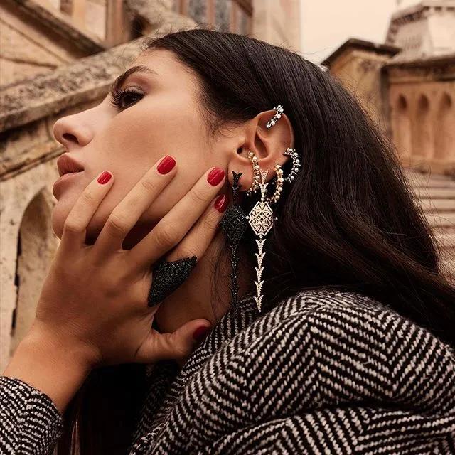 欧阳娜娜耳环,无耳洞耳钉欧阳娜娜