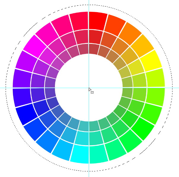 12色相环图及调色步骤,24色相环制作及色彩搭配教程