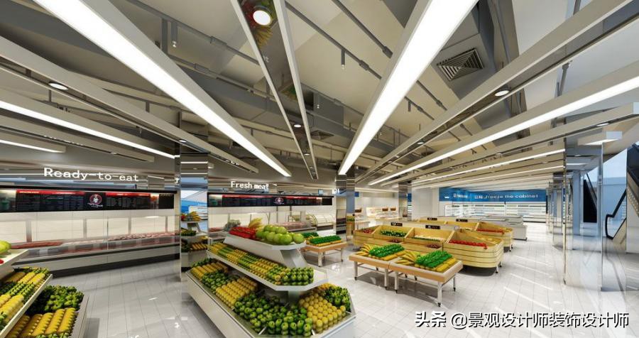 商场店铺设计案例图纸,超市设计图解大全