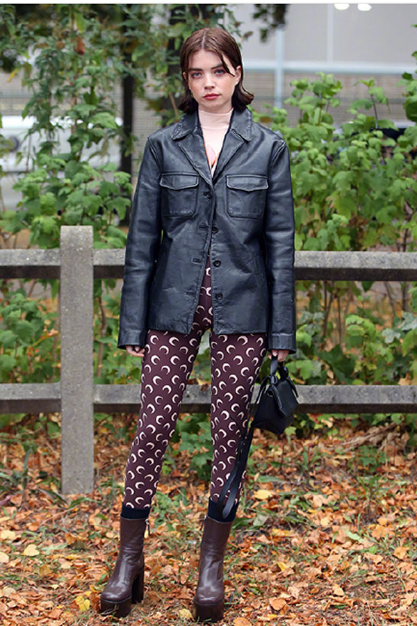 保暖又好看时尚潮流百搭中筒袜,蝴蝶结印花小腿袜