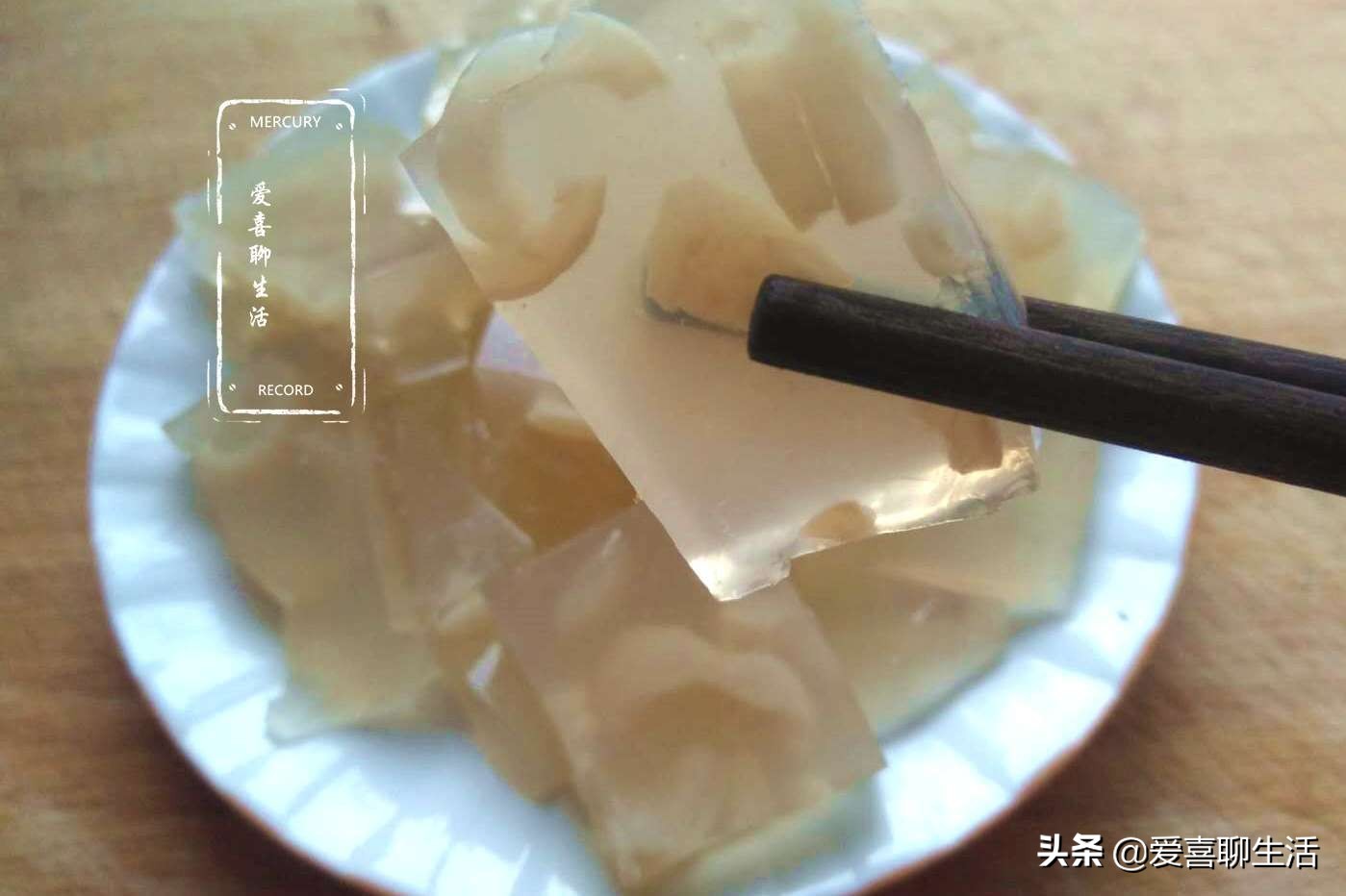 怎么做清澈透明的猪皮冻,如何做有嚼劲的猪皮