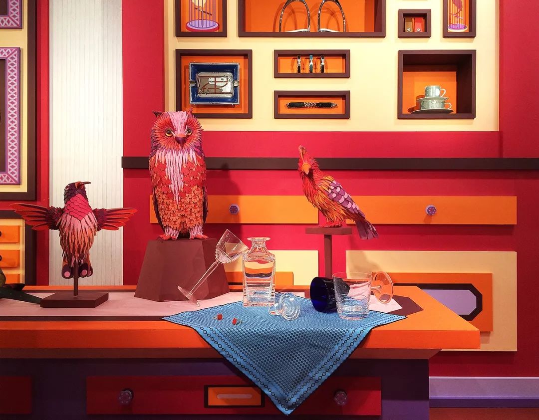 爱马仕最新的橱窗设计,手工制作的梦幻艺术空间