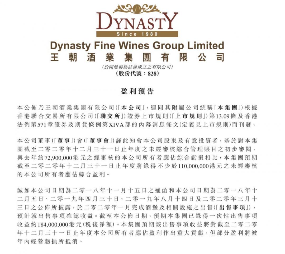“王者归来”不理想？王朝酒业继续亏损|卖酒狼关注