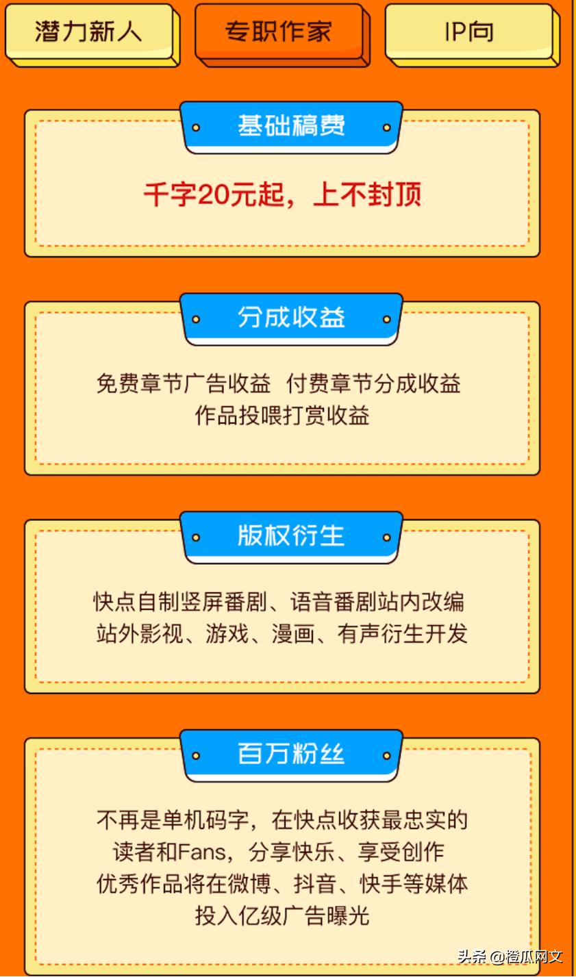 快点APP大力征稿对话小说，高额分成+海量用户，等你来