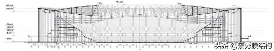 膜结构球场案例,膜结构球场效果图