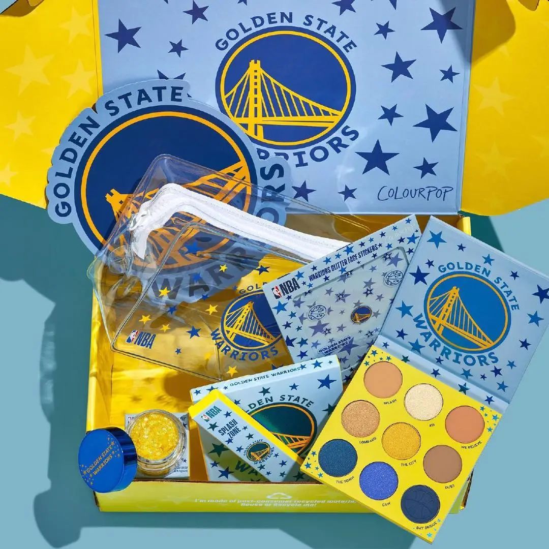 colourpop联名nba,colourpopnba联名眼影勇士