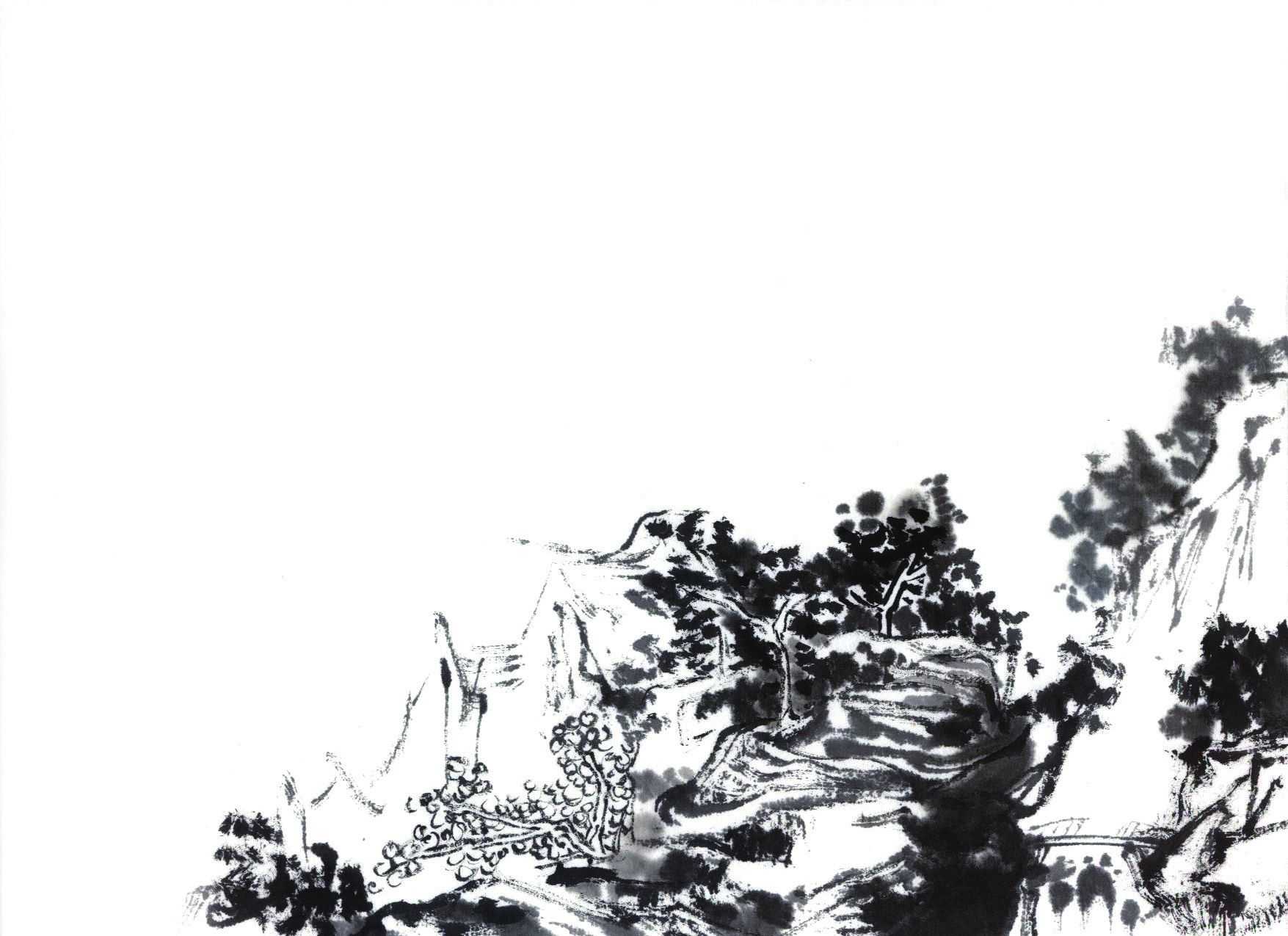 零基础画山水画教程,山水画三级考级范画