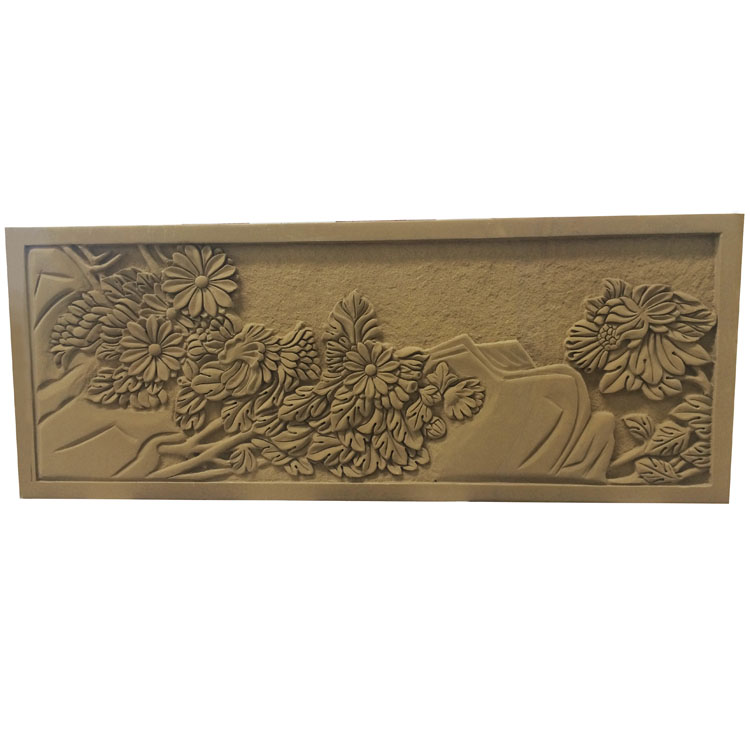 砂岩浮雕和黄锈石浮雕,砂岩浮雕背图