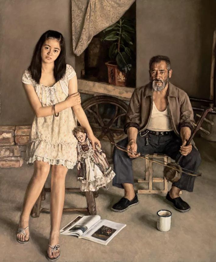 新婚作画拍卖,新婚画妻子