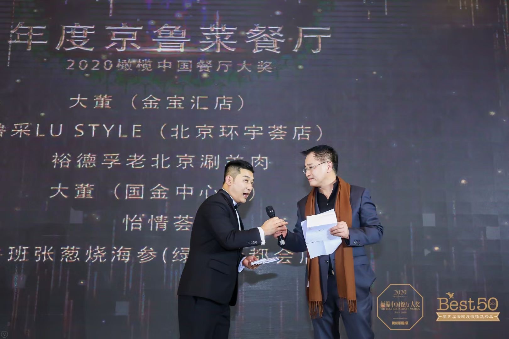 大董橄榄,大董奖项