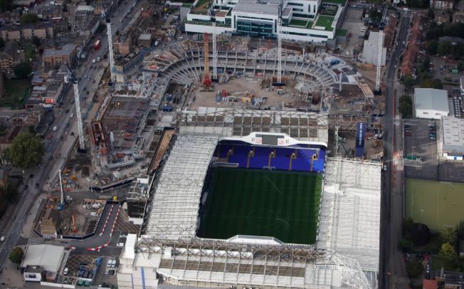 热刺8亿英镑新球场初现雏形,热刺新球场纪录片