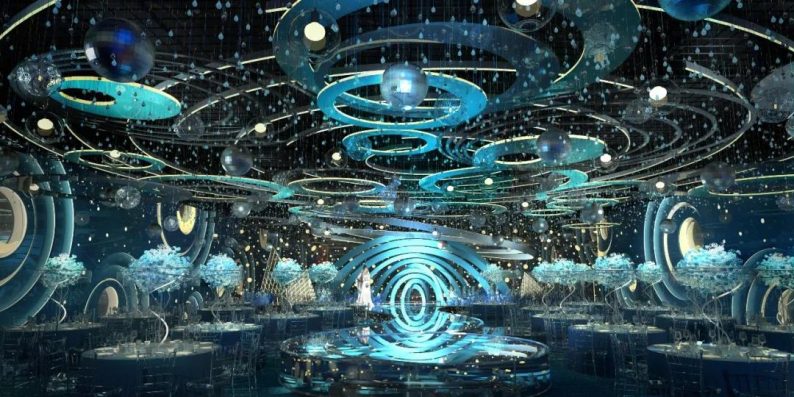 婚礼堂星空宴会厅设计,星空婚礼堂宴会厅
