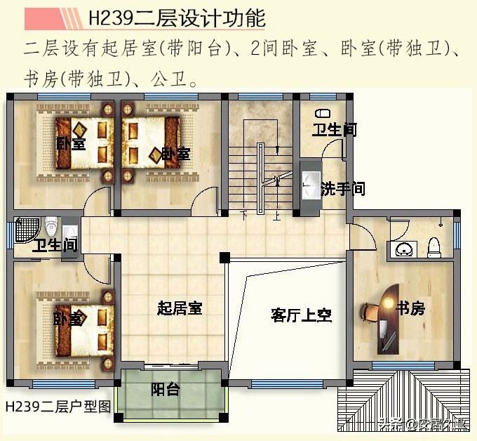 开间13.50米进深12米三层复式,8x13米农村三层复式旋转楼梯别墅