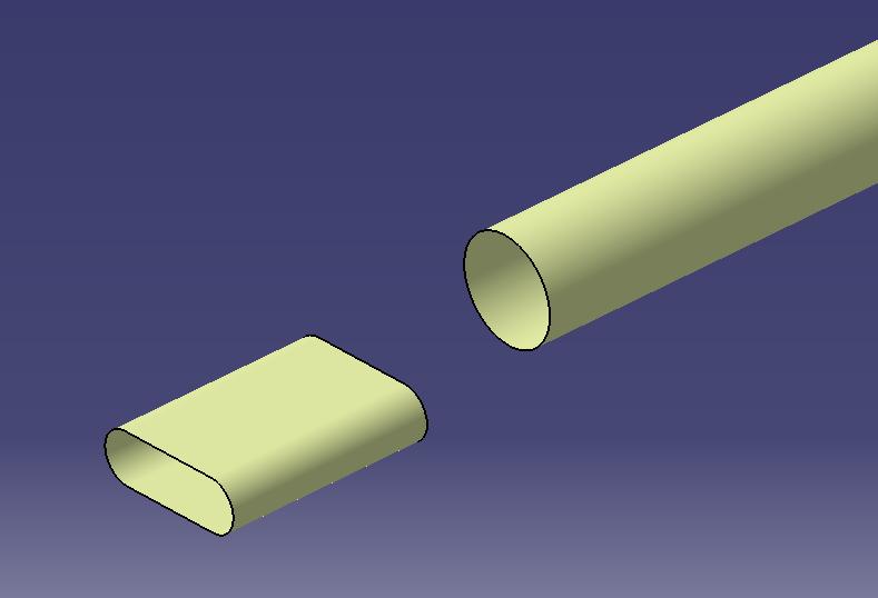 圆管任意角度最简单的画法,圆管打扁怎么画