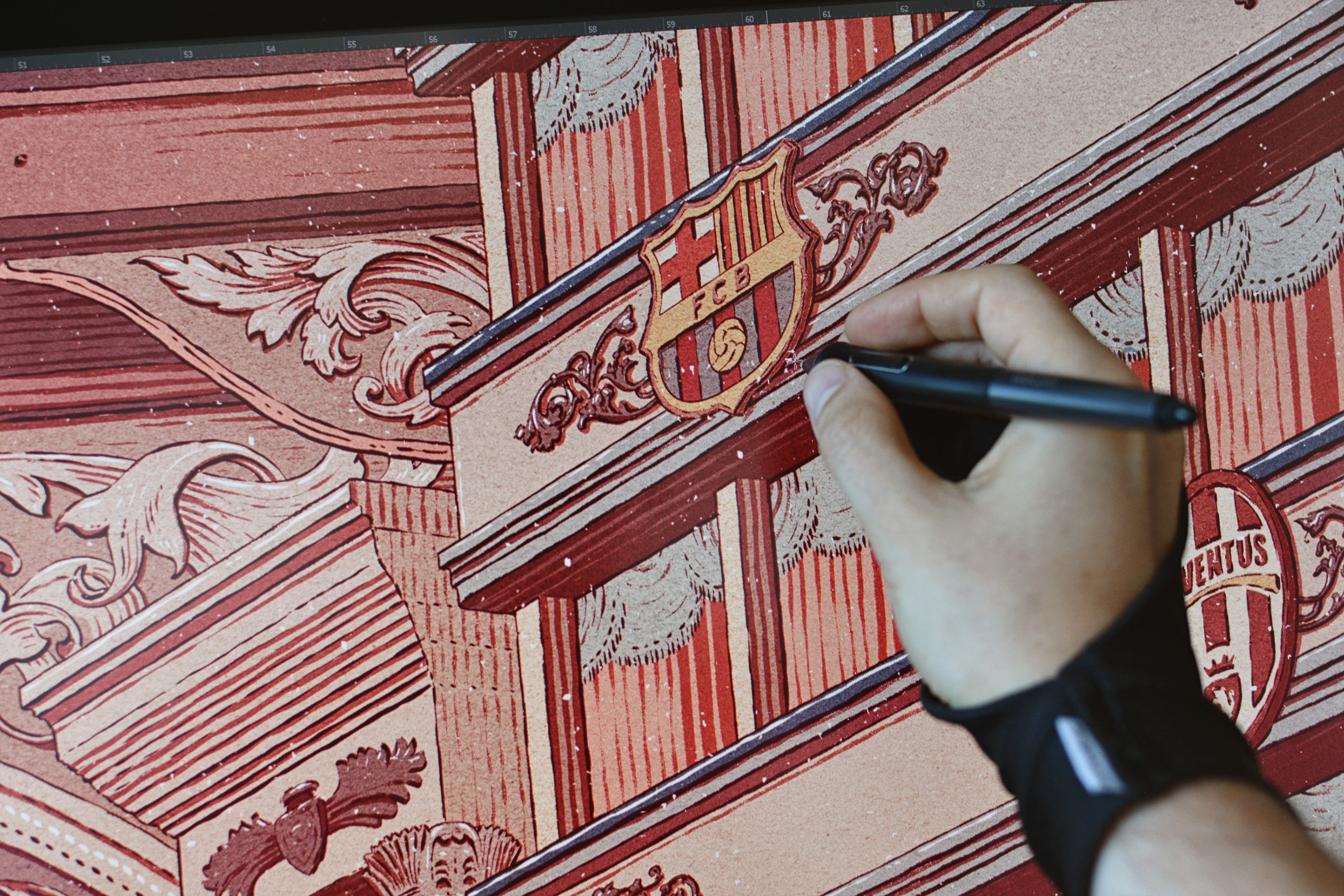 超写实足球手绘,手绘足球运动