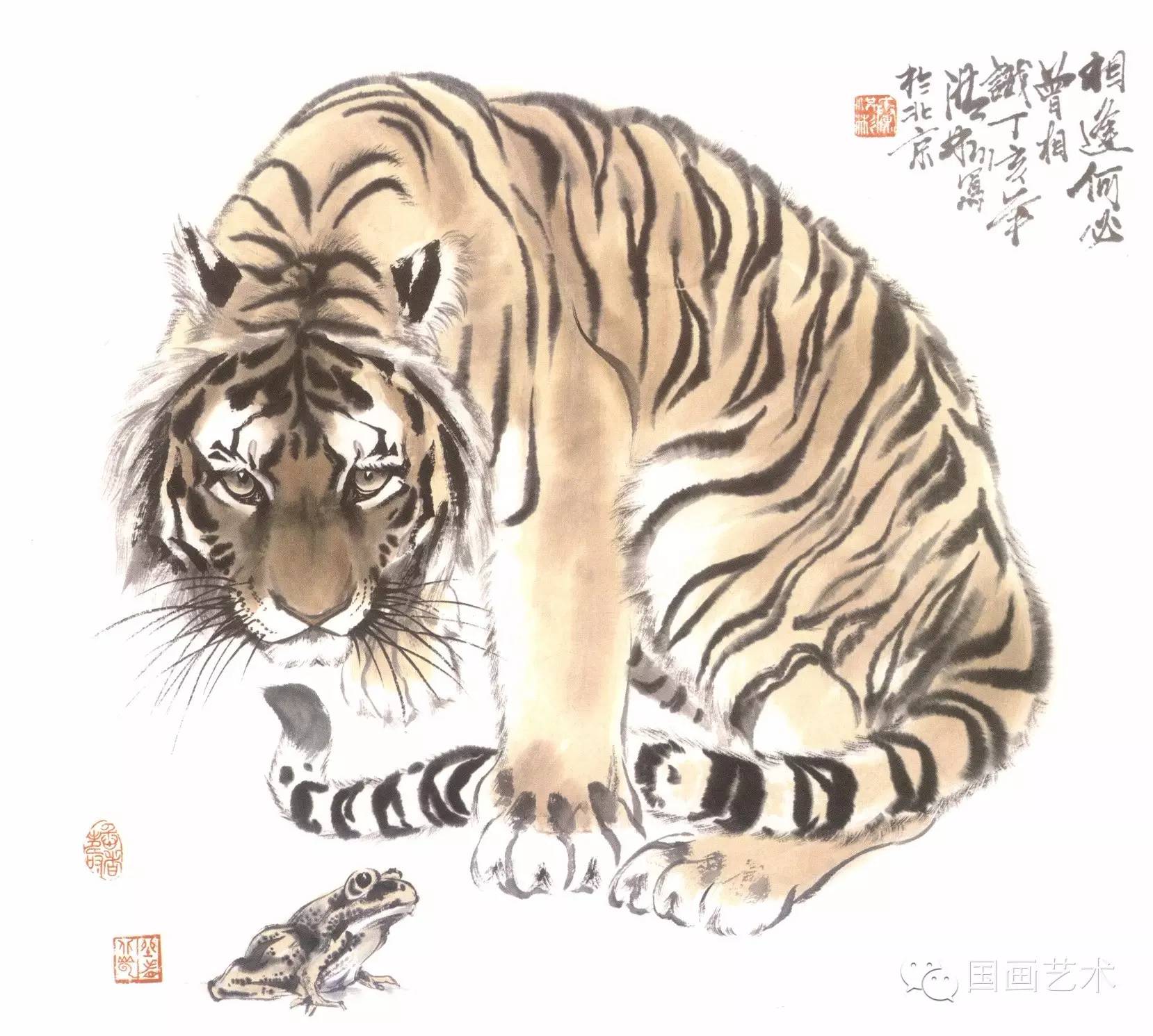 写意画虎教程,写意虎的十种方法