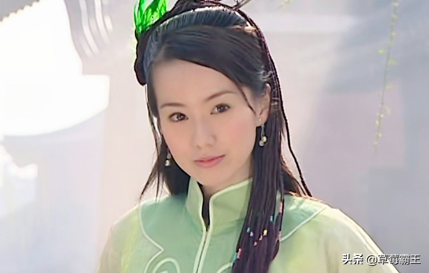 无刘海古装发型编发,古装编发齐刘海