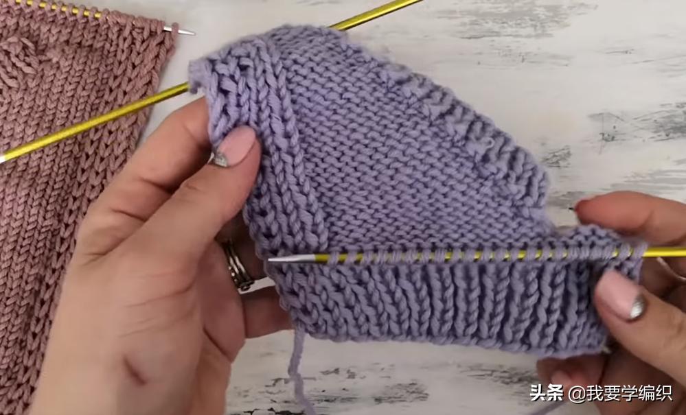 从下往上织暗口袋怎样编织,织口袋的教程
